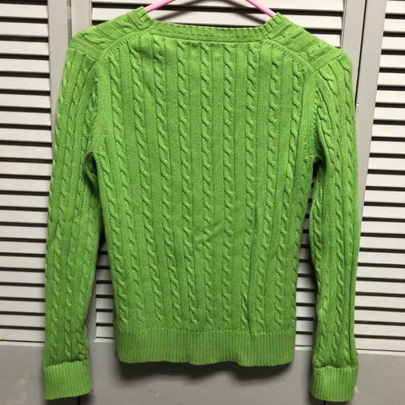 Green Lily Pulitzer Cable Knit Sweater - Picture 3 of 4